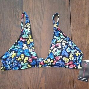 🦋No Boundaries Multicolor Butterfly Swim Top